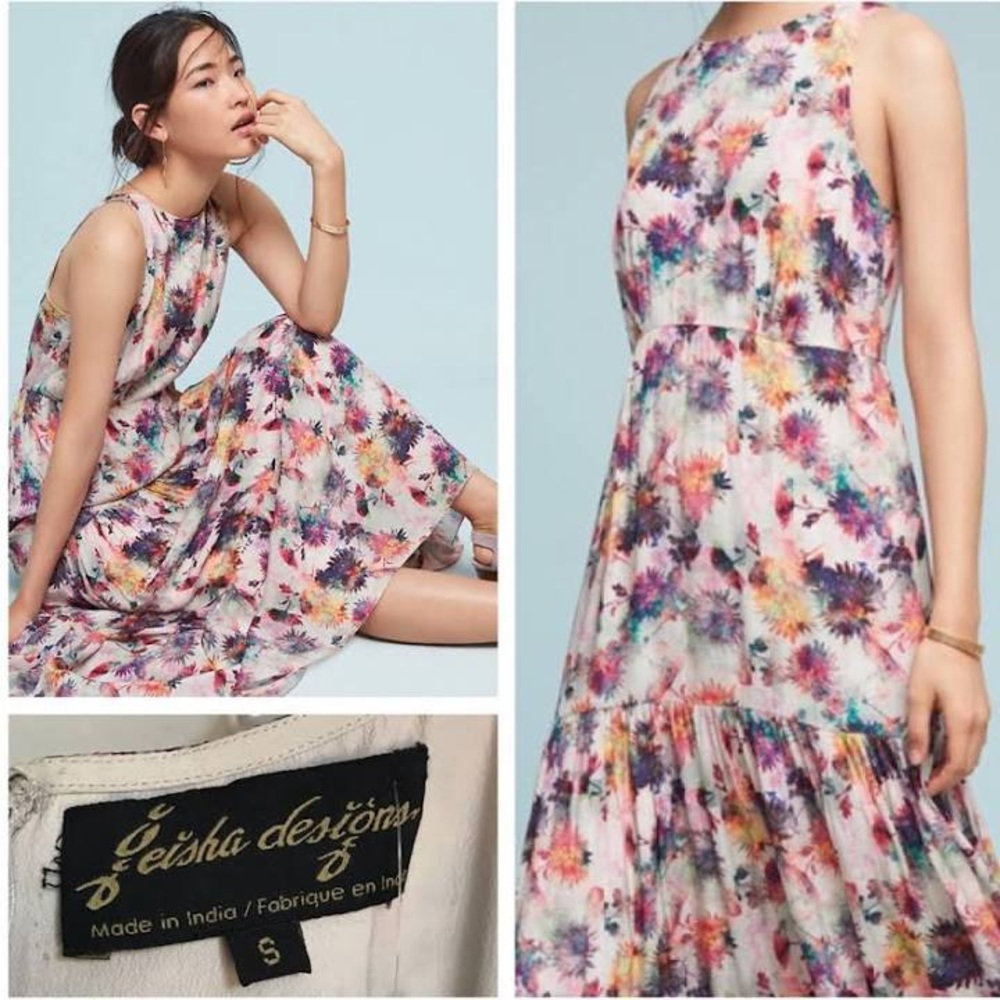 Geisha design dress from Anthropologie